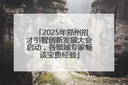 2025年郑州招才引智创新发展大会启动，各领域专家畅谈宝贵经验