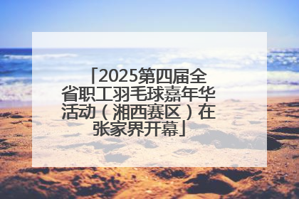 2025第四届全省职工羽毛球嘉年华活动（湘西赛区）在张家界开幕