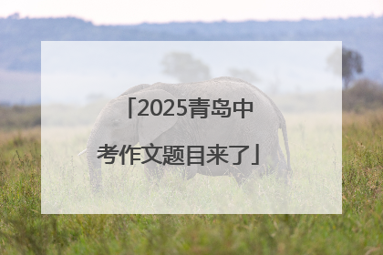 2025青岛中考作文题目来了