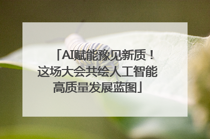 AI赋能豫见新质！这场大会共绘人工智能高质量发展蓝图