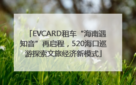 EVCARD租车“海南遇知音”再启程，520海口巡游探索文旅经济新模式